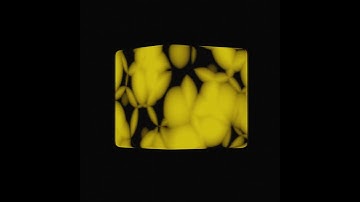 Yellow #balloon material inside the #box#cube #3d #animation #blender #video #abstract