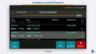 Managing Log Edit Proposals