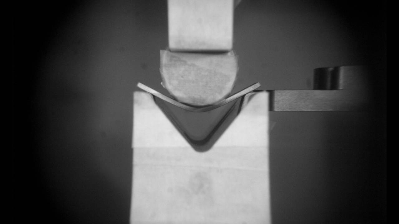 Air bending of Weldox 1300