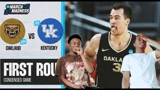 Oakland vs. Kentucky - First Round NCAA tournament highlights | Reaction