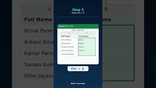 Excel Flash Fill Trick: Save Time with Ctrl + E
