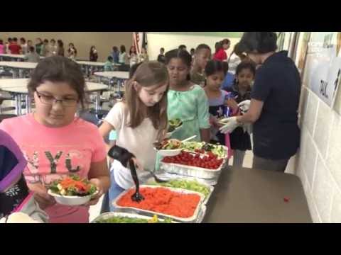 Salad Science Party at Lutie Lewis Coates Elementary School