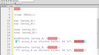 Strukturerad Programmering med C - 11 Arrayer med pekare