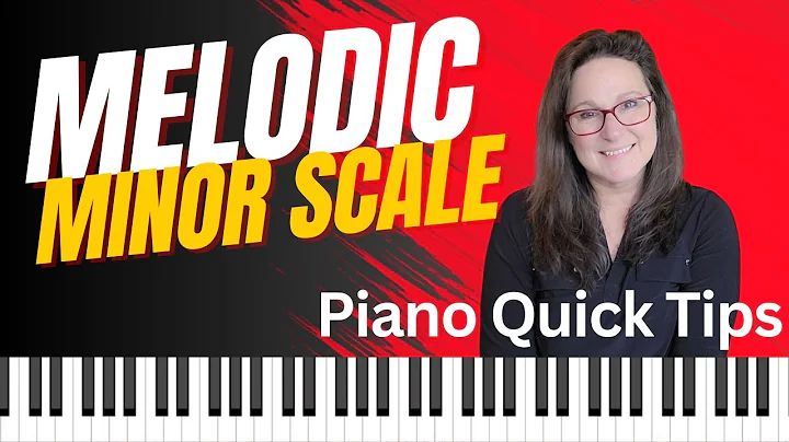 What is a melodic minor scale?  How to form and play melodic minor scales on piano.