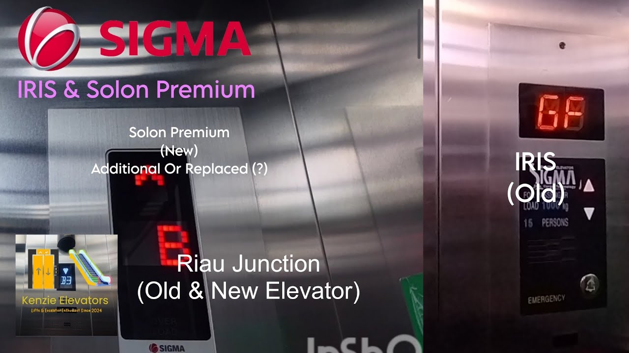 OLD vs NEW ! Sigma Traction Elevators - Riau Junction , Bandung 