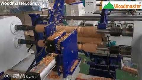 [ Woodmaster] máy tiện gỗ cnc 2 trục nạp phôi tự động WM-1500A2