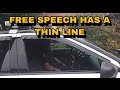 Cop Says Free Speech Has A Thin Line