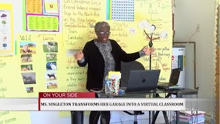 Bham City School Teacher Transforms her Garage into her Virtual Classroom WBRC FOX6 NEWS Interview