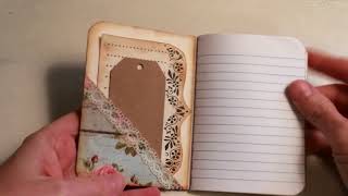 (SOLD)Altered Mini Composition Notebook Net Worth