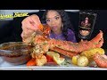 SEAFOOD MUKBANG WITH BLOVE NEW SMACKALICIOUS SAUCE | REVIEW 😱