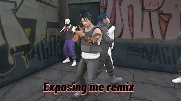 FBG Duck x rooga (exposing me remix (official gta music video)