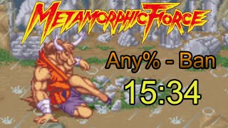 Metamorphic Force speedrun - Any% Ban - 15m34s