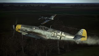 Spitfire Mkxiv Duels With Bf109 G14  Il2 Great Battles Multiplayer