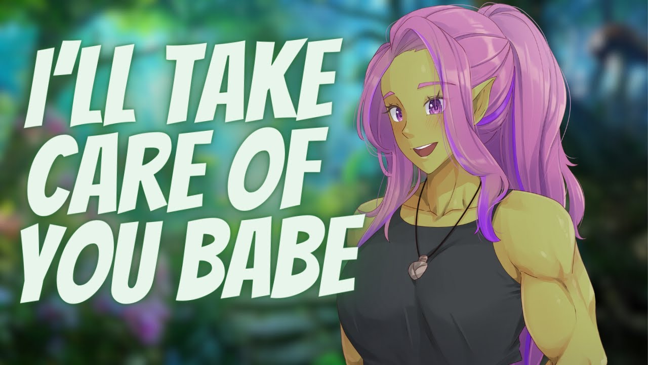 Older orc gf massages away your worries (F4A) [ASMR] [Tsundere] [Ear rubbies] [Protective]