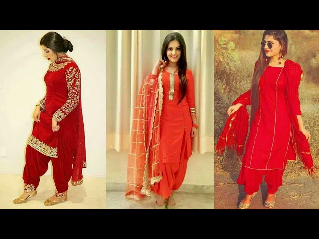 2023 Latest Red Colour Punjabi Suit Design Ideas For Girl's#new#trending -  YouTube