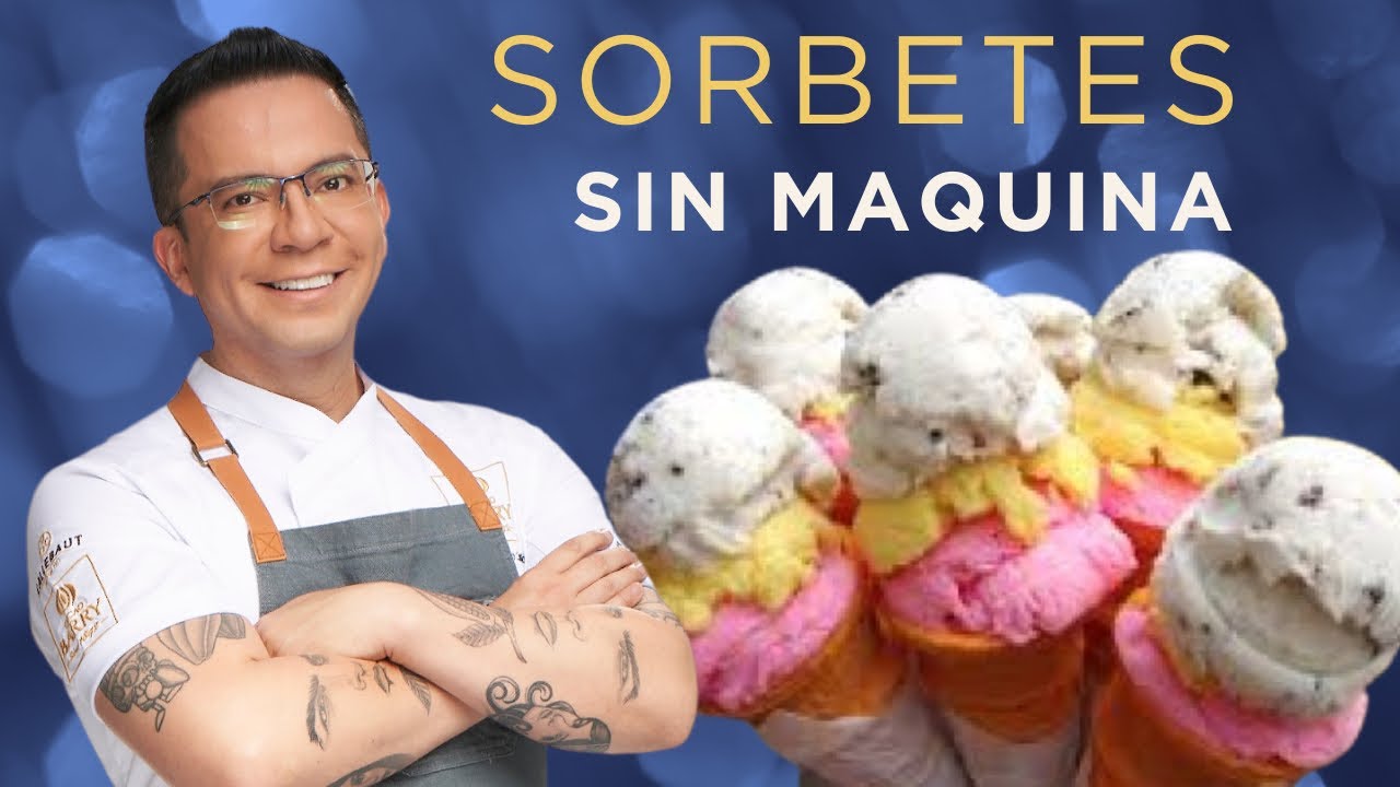 NIEVES, SORBETES, te doy una receta y tienes todas las variantes y sin máquina!