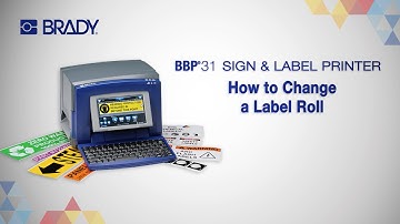How to Change a Label Roll on the Brady BBP31 Printer