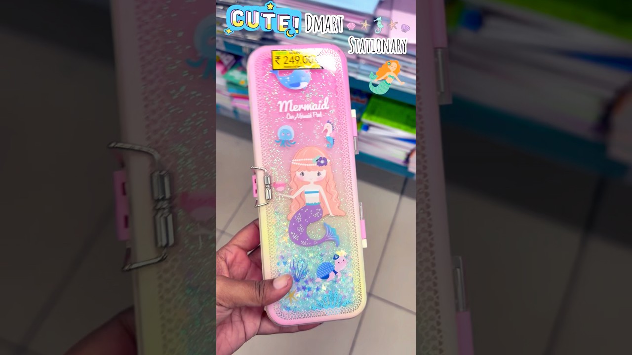 Cute & Affordable Stationery Finds at Dmart 🖊️✨ | Must-Have Items! 🧜‍♀️🐚 