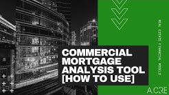 Using the Commercial Mortgage Loan Analysis Excel Model 