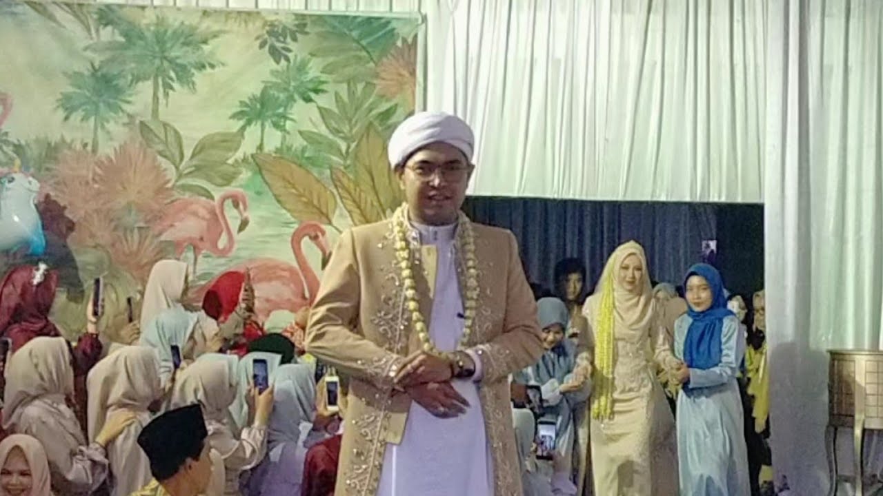 DETIK DETIK ABANG RIZQON MELIHAT KEHADIRAN SANG RATU  ( TETEH PUTRI ) AKAD NIKAH DI PONPES JMQ