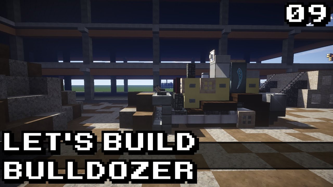 Minecraft: Vehicle Let's Build #009: Bulldozer [HD] - YouTube