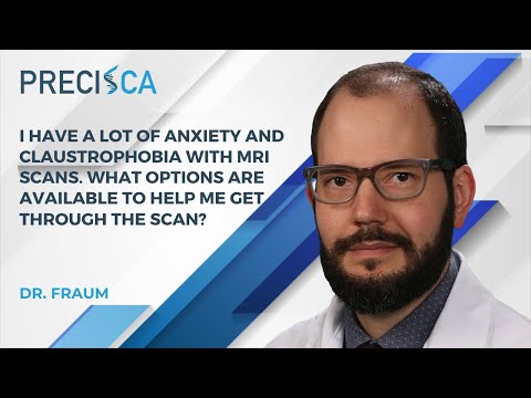 What options are available to help with anxiety and claustrophobia with MRI scans?