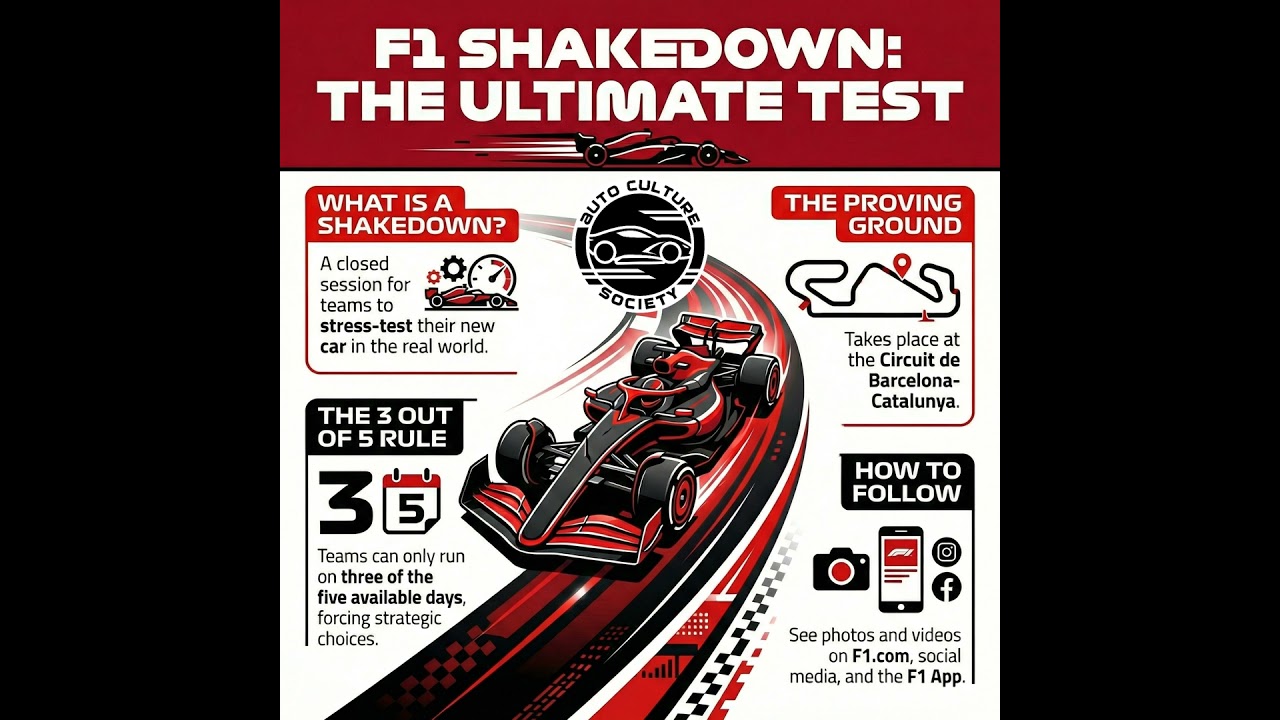 Formula 1. The 2026 First Test Shakedown.