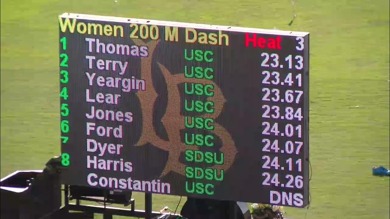 Davonte Long Beach Invitational (21.35) YouTube
