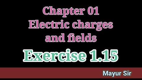 Standard 12 NCERT Physics Chapter 1  EXERCISE 1.15