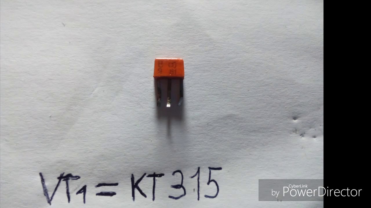 Мигалка на одном транзисторе кт 315 - YouTube