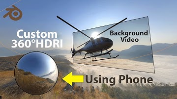 custome HDRI and advance compositing for tracked footage. Blender