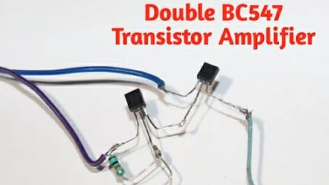 Simple Audio Amplifier Using BC547 Transistor |