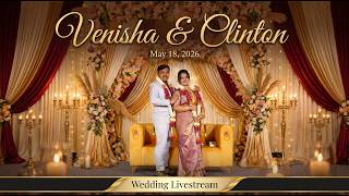 Venisha &amp; Clinton Wedding Ceremony 💍✨ | Live 🔴