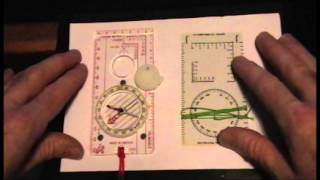 MAP GRID BEARING PROTRACTOR