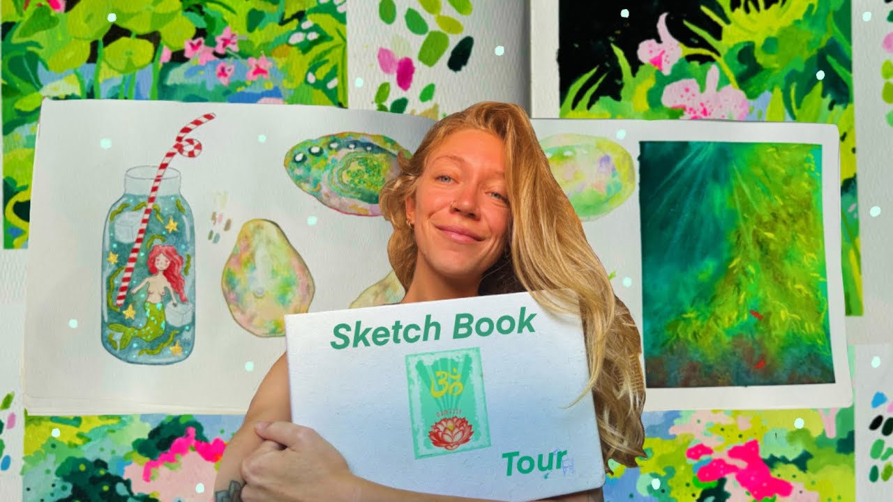 HONEST sketchbook tour flip through my sketchbook with me - YouTube