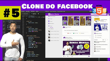 Recriando o Facebook do Zero e Fácil Parte 5 - Curso de HTML5, CSS e JS na pratica - Maykon Silveira