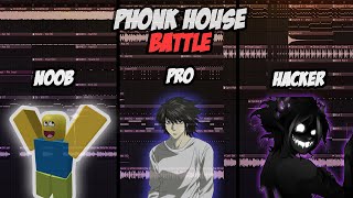 PHONK HOUSE BATTLE / NOOB PRO HACKER / ФОНК ХАУС 2023 - FL Studio 20
