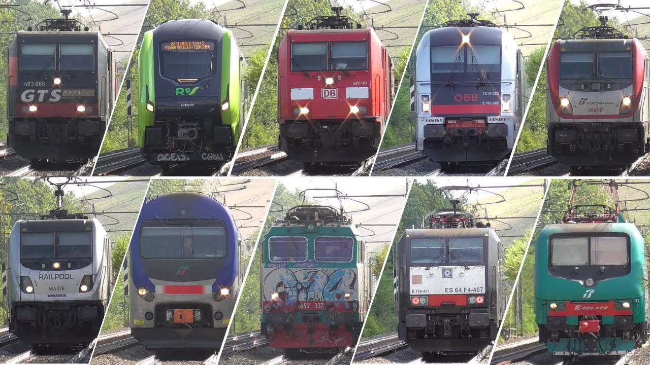 Trains running in Italy - Passenger, Freight and International Trains.