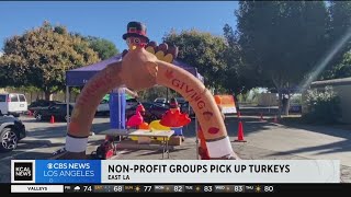 Non-profit groups gather turkeys for Thanksgiving giveaways
