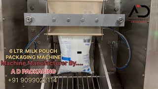6 liter milk pouch packing machine