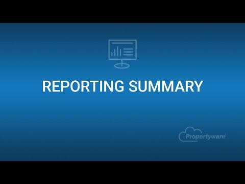 Reporting Quick Look - Rental Property Management Software
