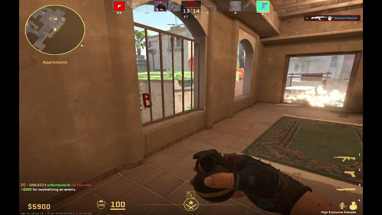 1v3 Inferno clutch - Counter Strike Clips