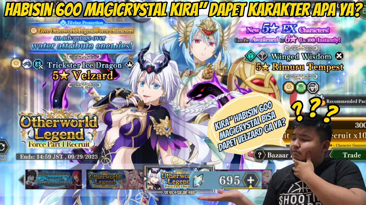 Tenshura Slime ISEKAI Memories - Kita akan menghabiskan 600 MagiCrystal kira" dapet karakter apa ya?