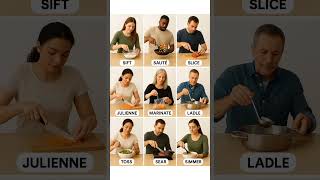 Cooking Vocabulary in English | Learn Kitchen Action Words Easily