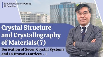 Prof. Ki-Bum Kim Lect 3. Derivation of Seven Crystal Systems and 14 Bravais Lattices 01