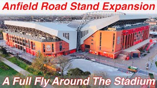 Anfield Road Stand on 20.4.24. A Full Fly Around of The Stadium!