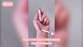 Summer Proof & Sweat Proof! Unboxing Zeena Liquid Matte Tattoo Lipstick on Shomi
