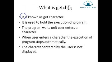 Part 1.1 -C Programming ( Compilation, Simple Program, printf, getch(); and Header Files )