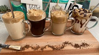 اربع انواع من مشروبات القهوة  الباردة والساخنة اروع وافضل من ستاربكس 👍🏻😋/ Dalgona coffee screenshot 5