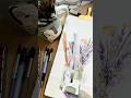 Watercolour home sketching with cute mug, brushes and stationary supplies #tutorial #easy #cup